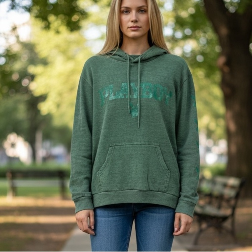Playboy Green Hoodie NWT